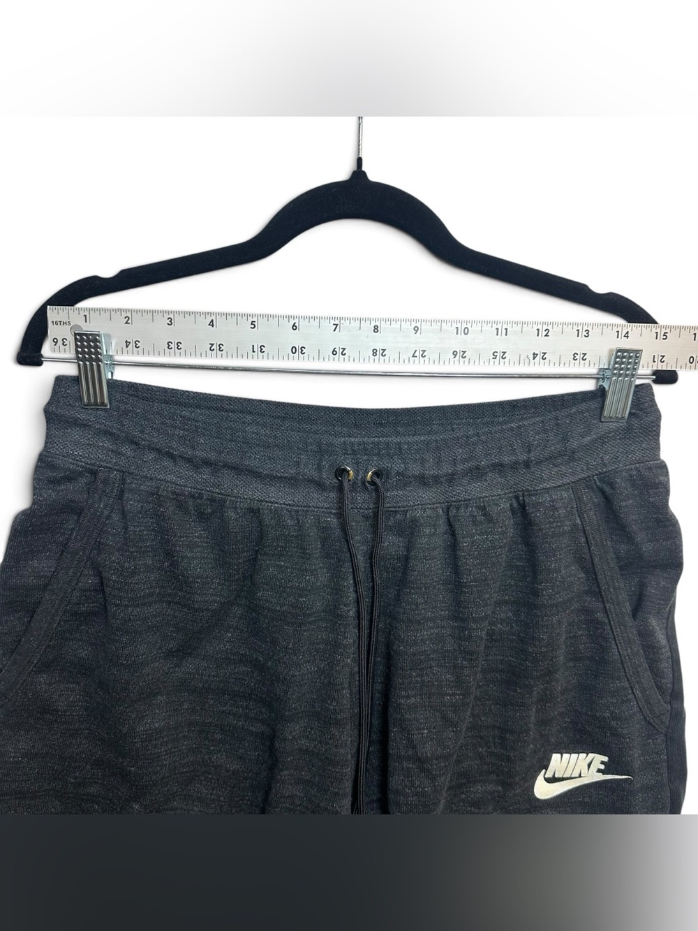 Nike Advance 15 Knit Shorts Men’s Medium Black Heather Drawstring Zip Pocket - Picture 4 of 10